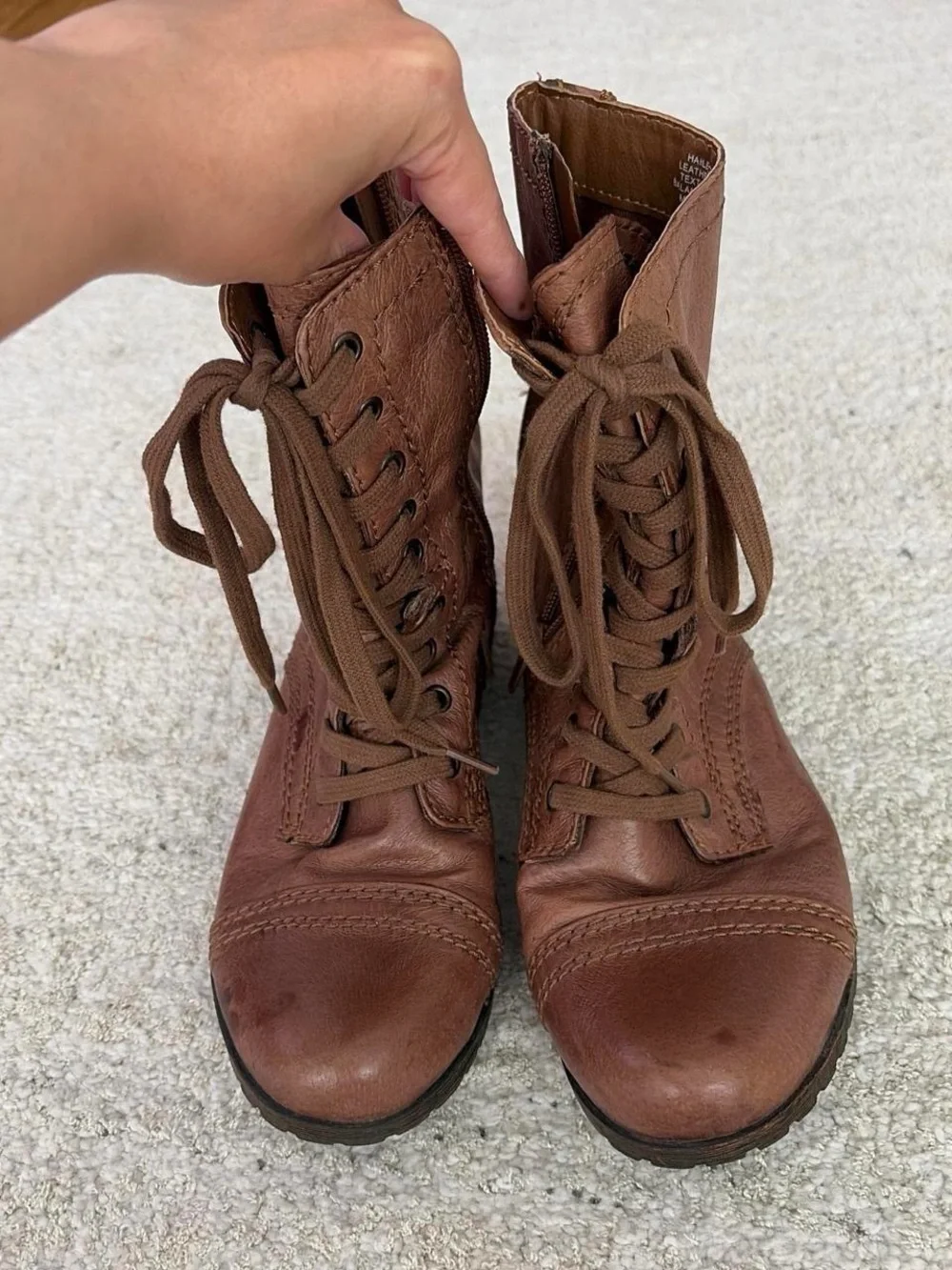 Classic Brown Lace-Up Men's Leather Boots